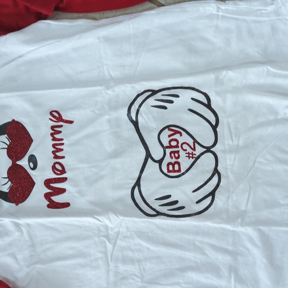 Women's size small Disney Minnie mouse maternity baby #2 shirt, brand new - Picture 2 of 5